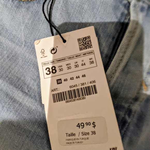 BNWT Distressed Zara Jeans - Picture 7 of 11
